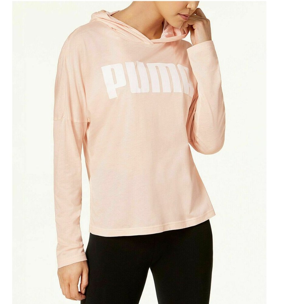 PUMA Women Urban Light Hooded Tee Light pink - Picture 1 of 4